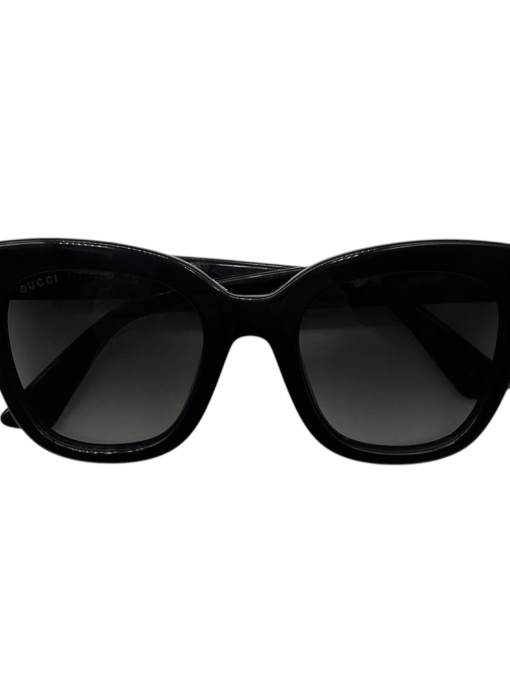 GUCCI BLACK BUTTERFLY FRAME SUNGLASSES WITH GG LOGO